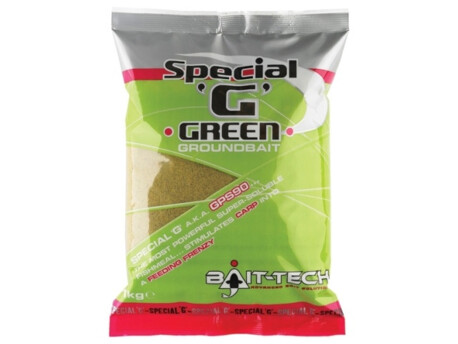 BAIT-TECH Krmítková směs Groundbaits Special-G Green 1kg VÝPRODEJ