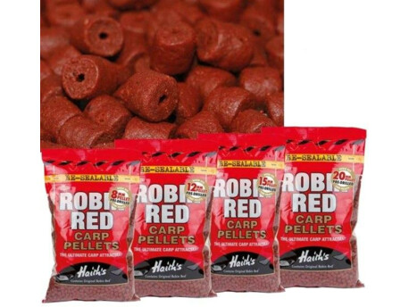DYNAMITE BAITS Pellets Pre-Drilled - Robin Red 12mm 900g