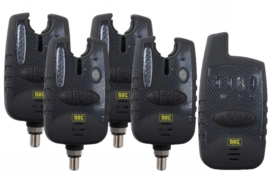 DOC FISHING Signalizátory záběru s příposlechem 4+1