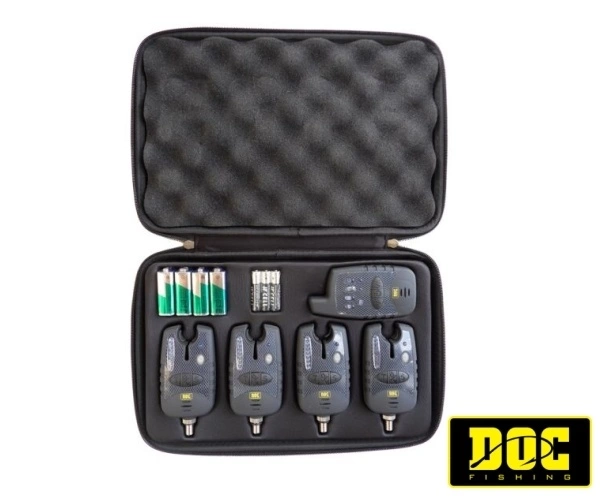 DOC FISHING Signalizátory záběru s příposlechem 4+1