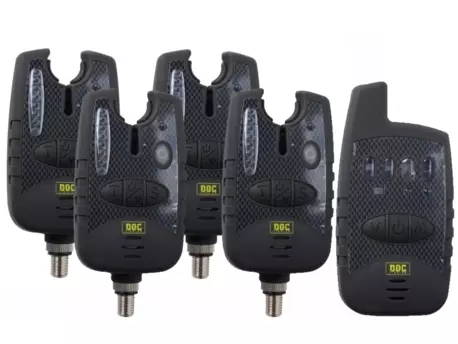 DOC FISHING Signalizátory záběru s příposlechem 4+1