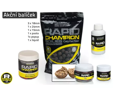 MIVARDI Akční balíček boilie a doplňků Rapid - Crazy Liver