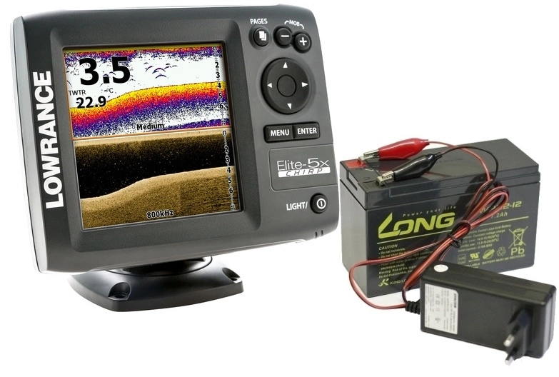 Lowrance ELITE-5X CHIRP + BATERIE A NABÍJEČKA ZDARMA!