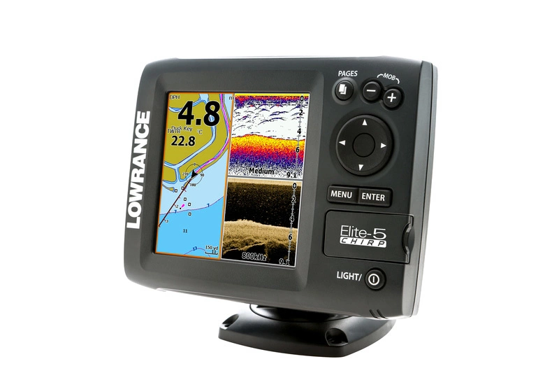 Lowrance ELITE-5 CHIRP + BATERIE A NABÍJEČKA ZDARMA!