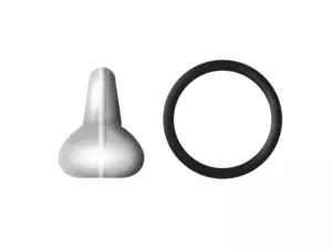 DELPHIN Gumové stopery s mikrokrúžkom / 20 + 10ks