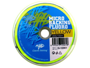 GIANTS FISHING Micro Backing Fluoro-Yellow 20lb/100m