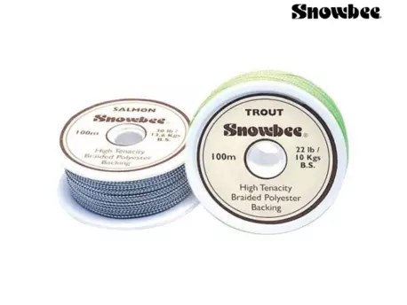 Snowbee backing Braided Backing Trout Hi-Viz