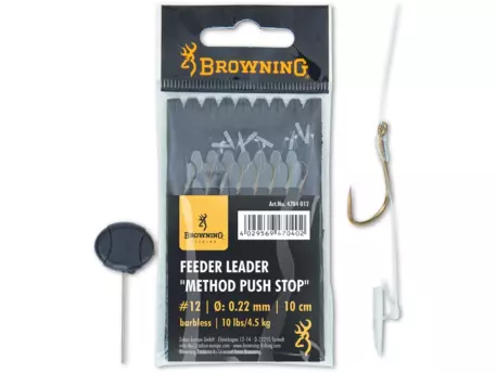 Hameçons Browning HAMECON Method Push Stop - Lot De 6, Bronze, Tailles 18 à 6, Parfait Pour Pêche Au Feeder