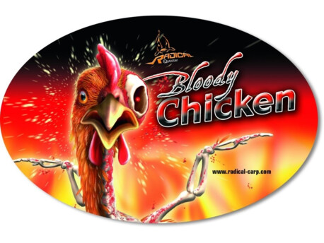 QUANTUM RADICAL Samolepka Bloody Chicken