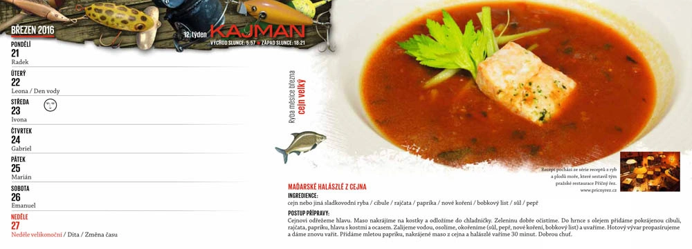 KALENDÁŘ Kajman 2016