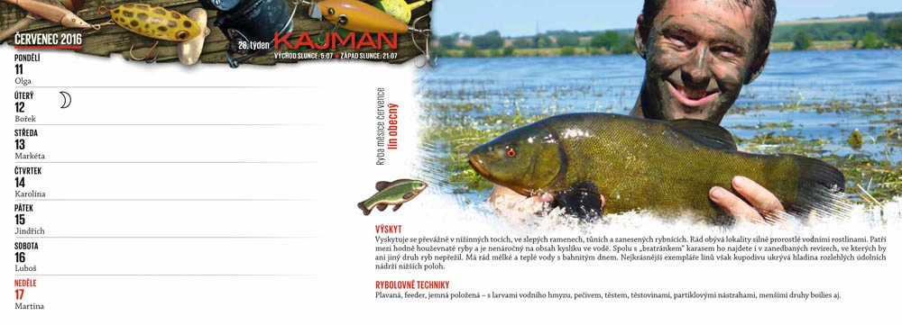 KALENDÁŘ Kajman 2016