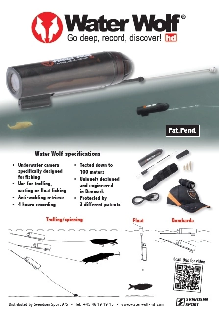 WaterWolf Vodotěsná kamera Water Wolf UV Camera 1.1