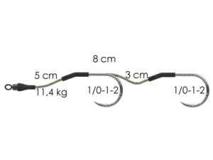 SEMA Dvojnávazec za krmítko 8cm 11,4kg 2/0