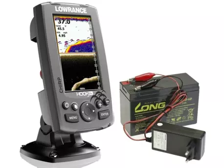 LOWRANCE Hook-4X CHIRP 83/200 455/800 + BATERIE A NABÍJEČKA ZDARMA!!