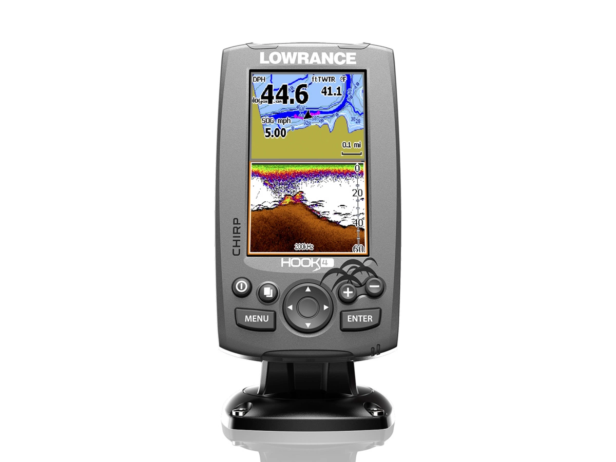 LOWRANCE Hook-4 CHIRP 83/200 455/800 GPS + BATERIE A NABÍJEČKA ZDARMA!