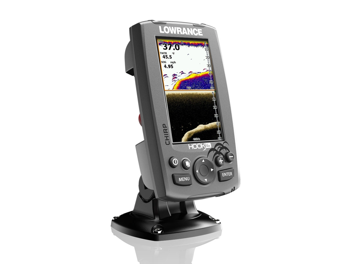 LOWRANCE Hook-4 CHIRP 83/200 455/800 GPS + BATERIE A NABÍJEČKA ZDARMA!