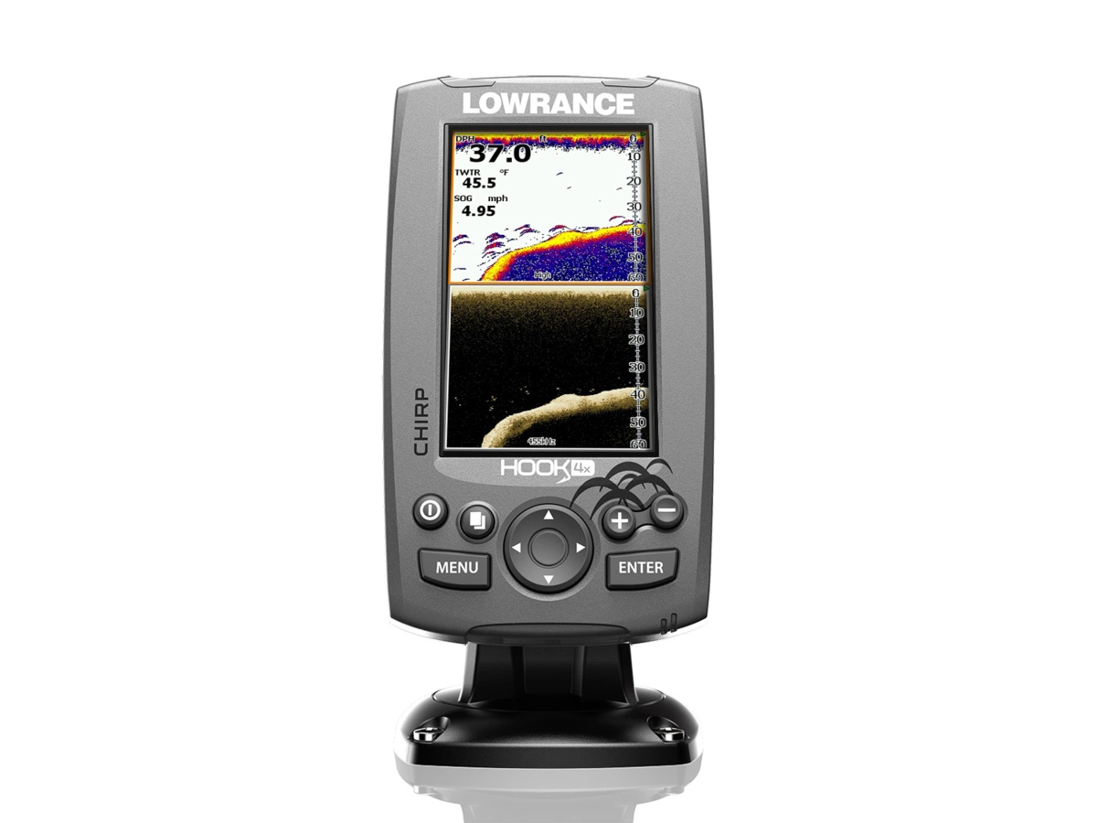 LOWRANCE Hook-4 CHIRP 83/200 455/800 GPS + BATERIE A NABÍJEČKA ZDARMA!