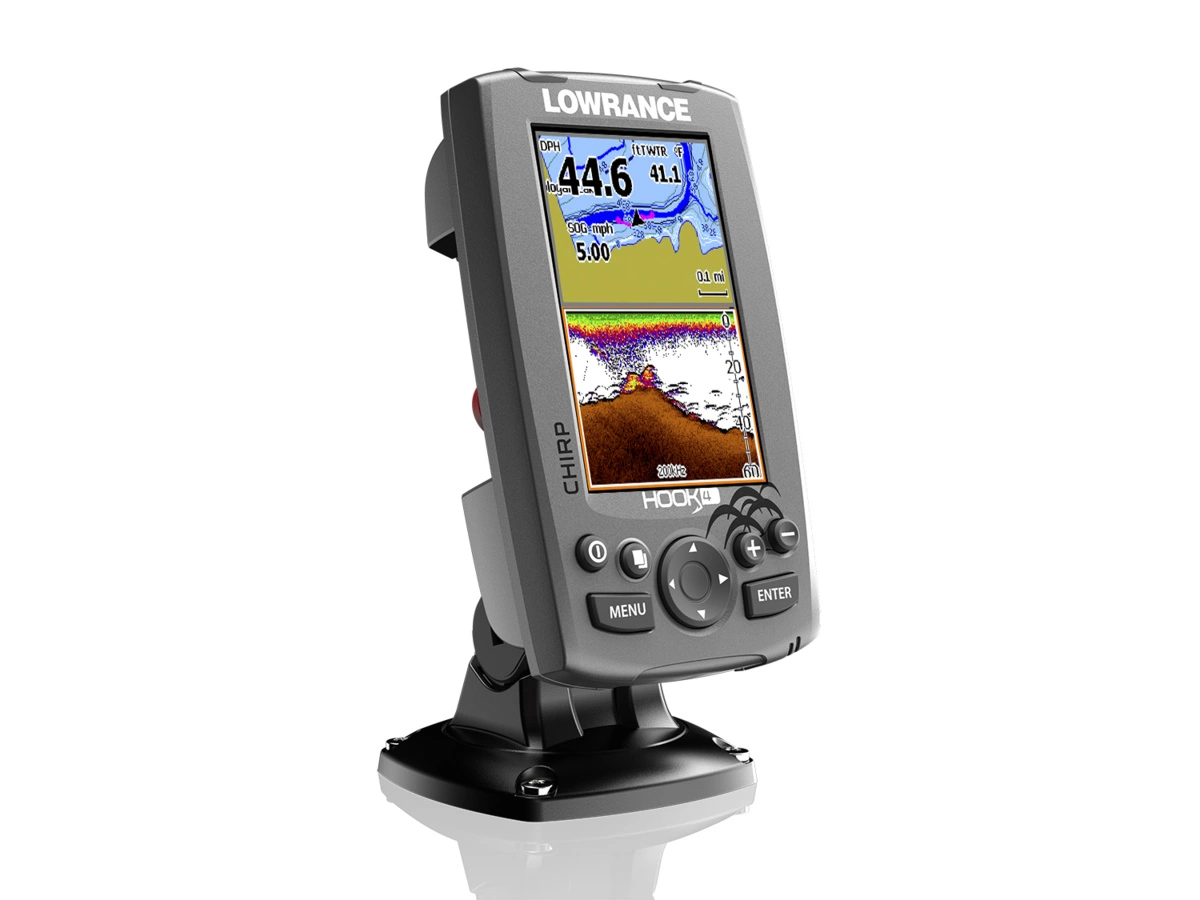 LOWRANCE Hook-4 CHIRP 83/200 455/800 GPS + BATERIE A NABÍJEČKA ZDARMA!