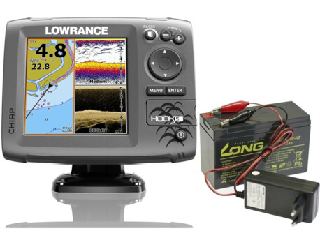 Lowrance Hook-5 CHIRP GPS + BATERIE A NABÍJEČKA ZDARMA!