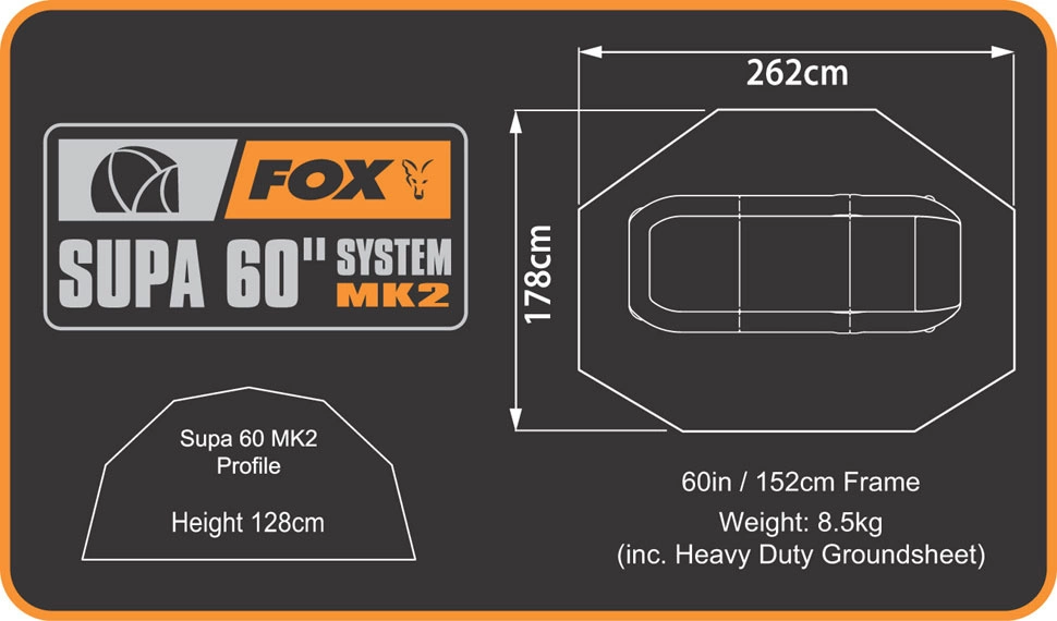FOX Přístřešek Supa Brolly MKII 60' System Camo