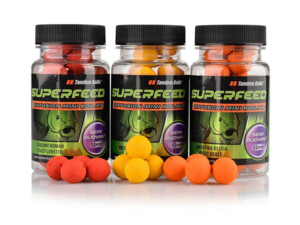 TANDEM BAITS SuperFeed Diffusion fluo Mini Boilies 12mm/40g - poloplovoucí