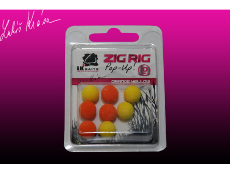 LK Baits ZIG RIG Pop–Up 10 mm – Orange/Yellow
