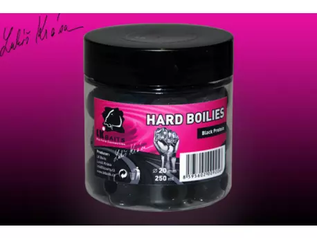LK BAITS HARD Boilies Black Ptotein 20mm 250ml