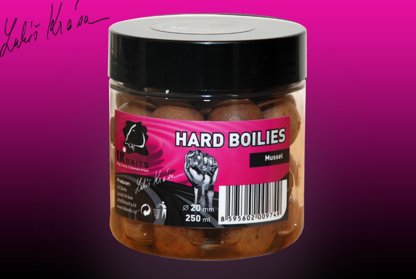 LK BAITS HARD Boilies Mussel 20mm 250ml
