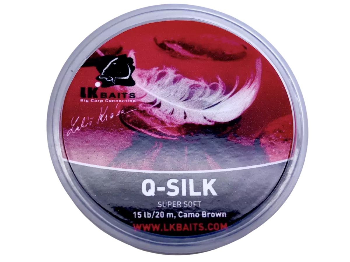 LK Baits Q – SILK 15lb/20m camo brown