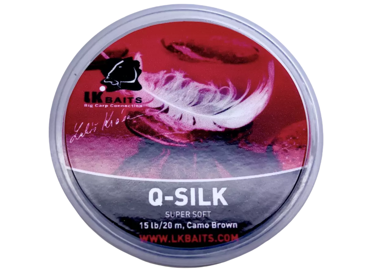 LK Baits Q – SILK 15lb/20m camo brown