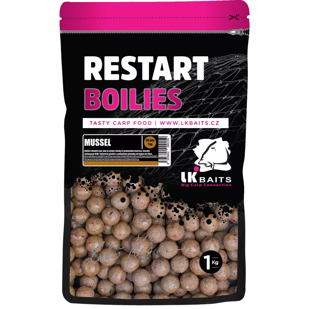 LK BAITS ReStart Mussel 20 mm, 1kg