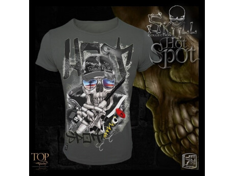 HOTSPOT Design Tričko Skull Hot Spot VÝPRODEJ!!