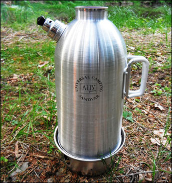 Samovar kempinkový univerzální 1,2l hliníkový