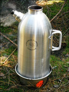 Samovar kempinkový univerzální 1,2l hliníkový