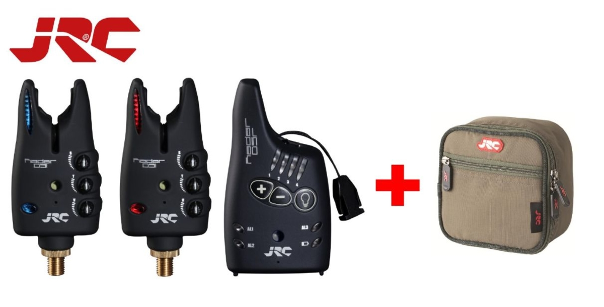 Signalizátory s příposlechem JRC Radar DSi sada 2+1 (modrá a červená)+ZDARMA POUZDRO