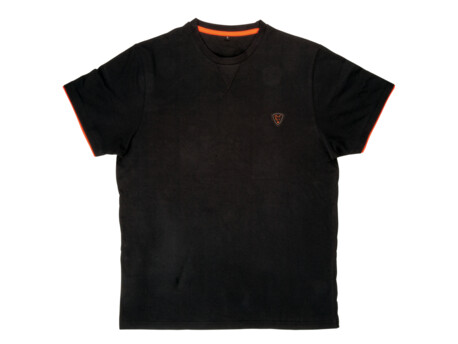 FOX  tričko Cotton T-Shirt Black/Orange