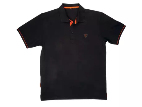 FOX Triko Polo shirt Black / Orange VÝPRODEJ