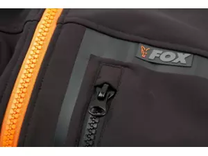 FOX Bunda Black and Orange Softshell Jacket VÝPRODEJ!!