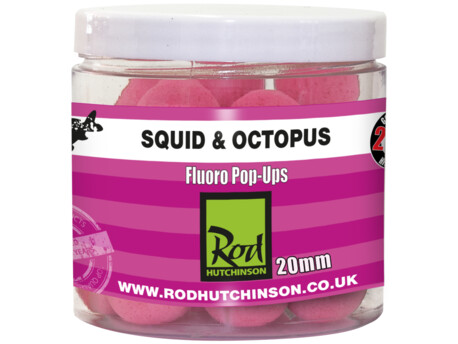 Rod Hutchinson RH Fluoro Pop Ups  Squid Octopus with Amino Blend Swan Mussell 20mm
