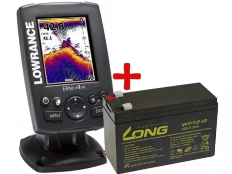 Lowrance ELITE 4 X + baterie ZDARMA!!