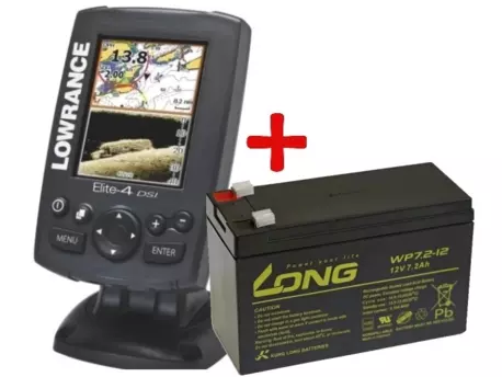 Lowrance ELITE 4 DSI GPS + BATERIE ZDARMA!!