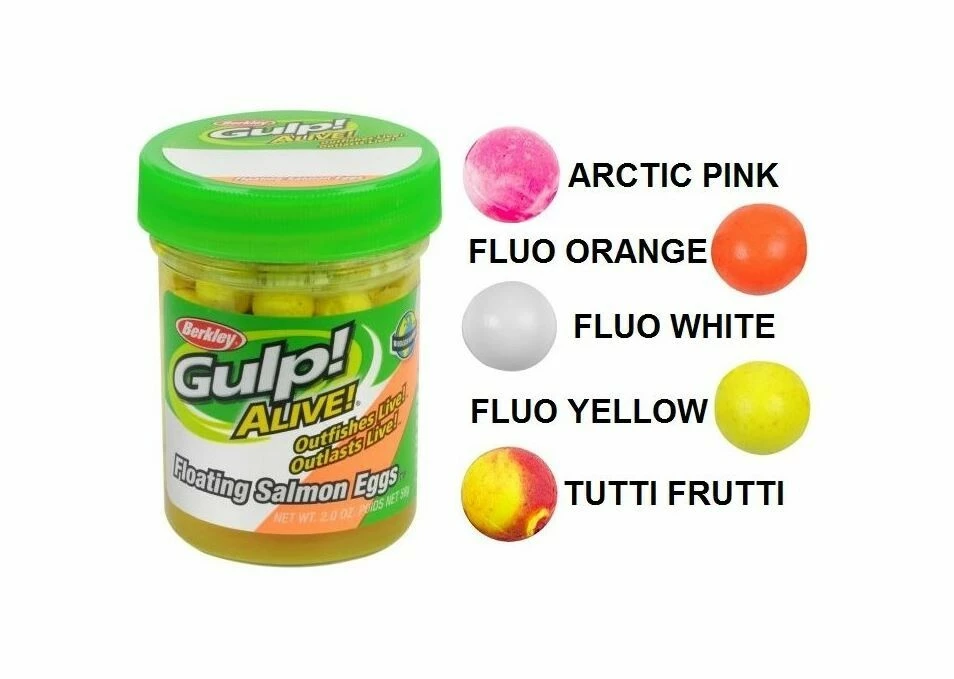 Jikry Berkley Gulp! Alive Floating Salmon Eggs 9mm