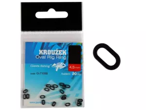GIANTS FISHING Kroužek Oval Rig Ring 4.5mm/20ks VÝPRODEJ