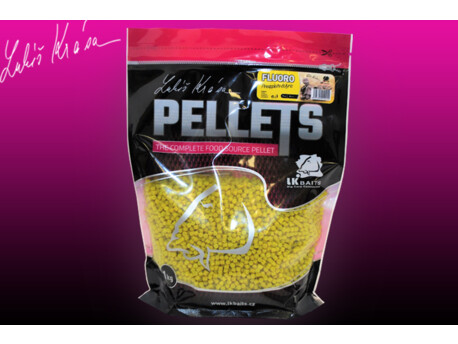 LK Baits Fluoro Pellets Pineapple/N-Butyric 1kg, 4mm