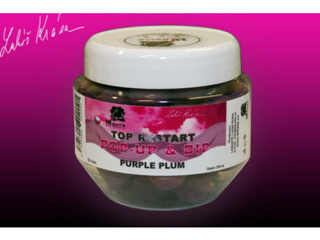 LK Baits Pop-up Top ReStart  Purple Plum 18mm +dip