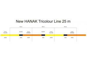 HANÁK Competition Tricolour Indicator Line 25 m
