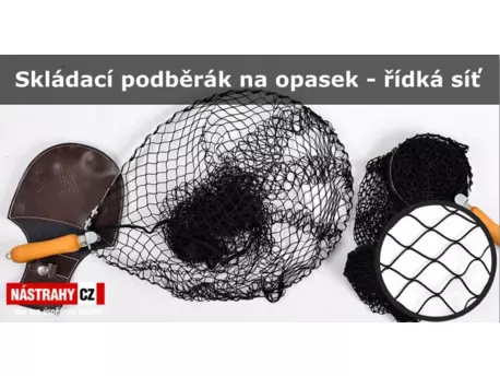 Skládací vláčecí podběrák - hustá síť