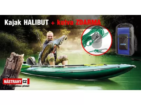 GUMOTEX Nafukovací kajak HALIBUT vč. kotvy a lana