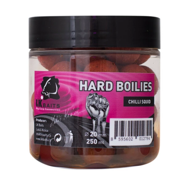 LK Baits HARD Boilies Chilli Squid 20mm 250ml