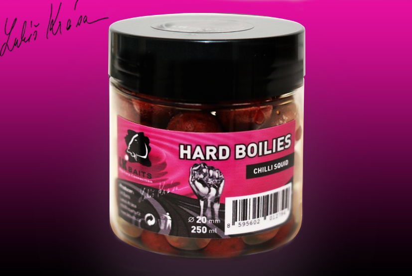 LK Baits HARD Boilies Chilli Squid 20mm 250ml
